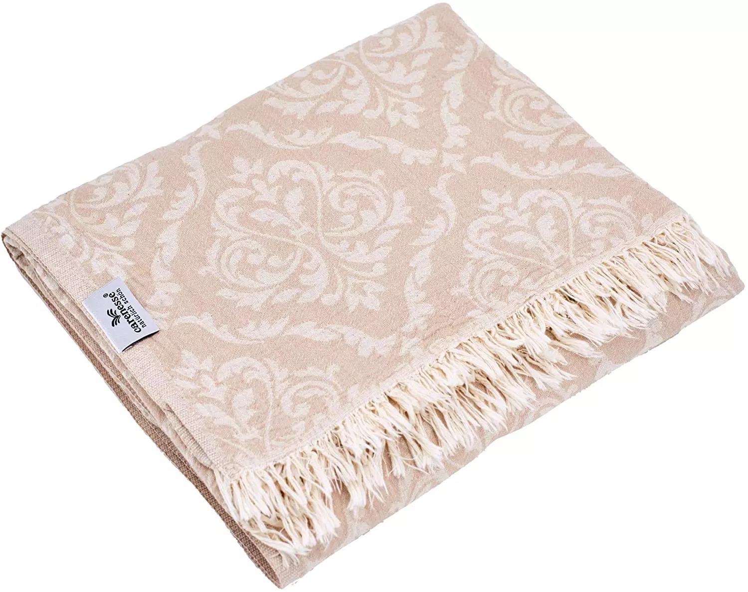 Tagesdecke Barock Single beige ca. 150 x 200cm Tagesdecke Barock Single beige ca. 150 x 200cm