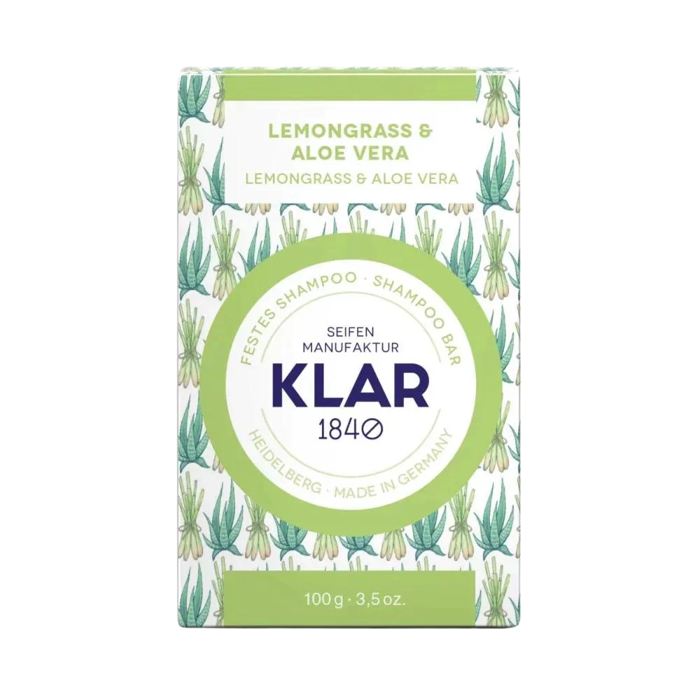 Klar´s festes Shampoo Lemongrass & Aloe Vera Klar´s festes Shampoo Lemongrass & Aloe Vera
