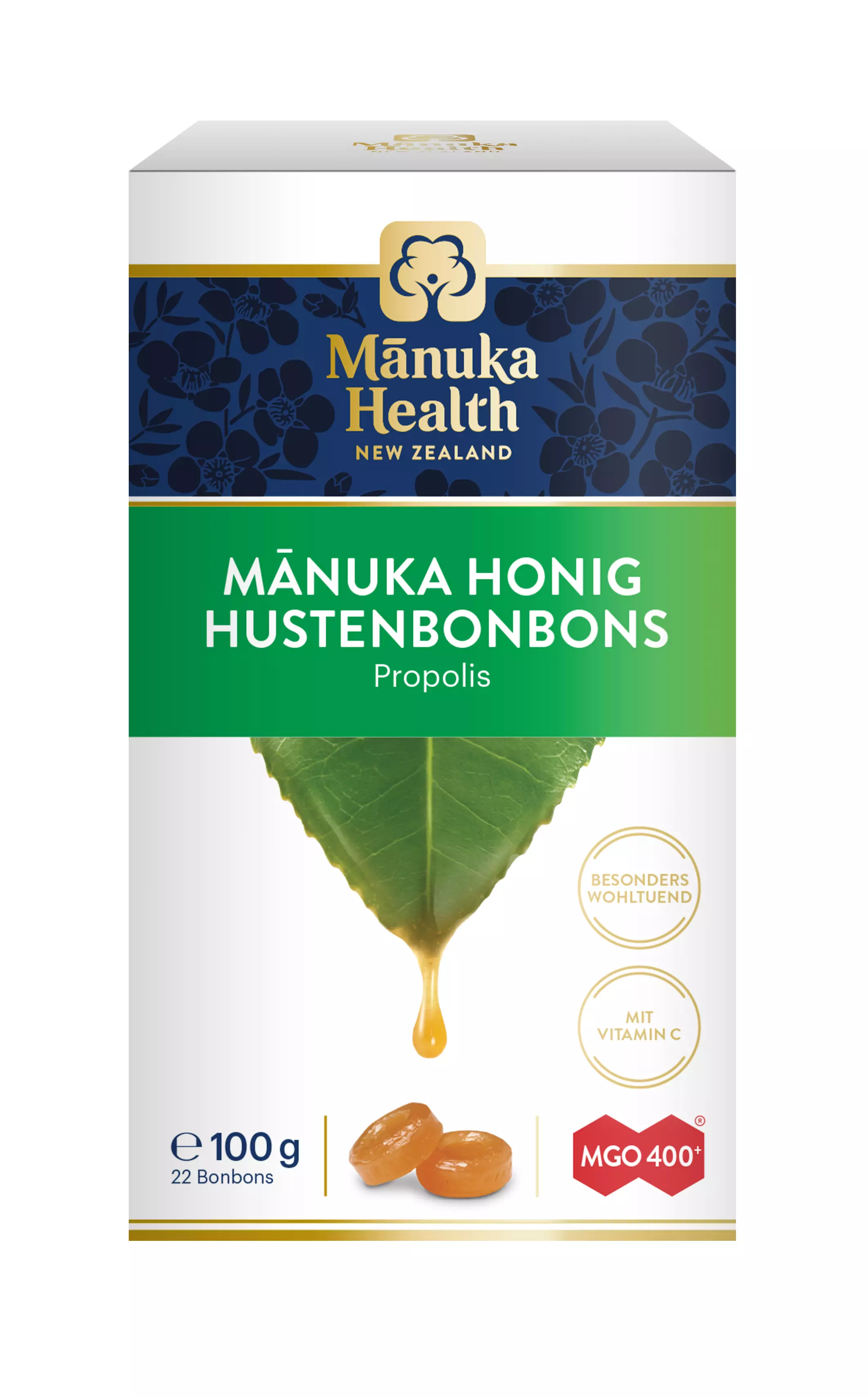 Hustenbonbons mit Manuka Honig + Propolis Hustenbonbons mit Manuka Honig + Propolis