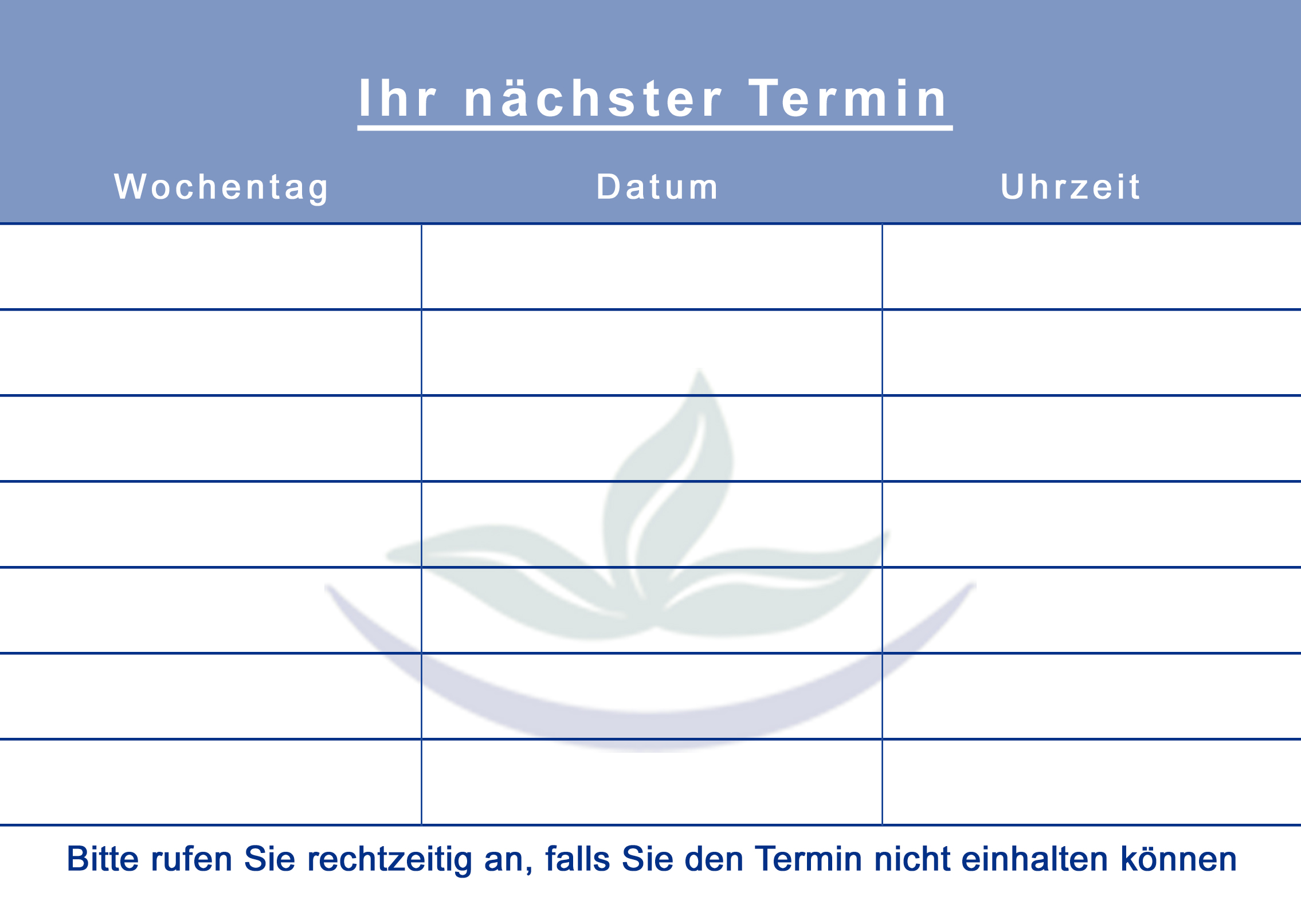 Terminkarten Terminkarten