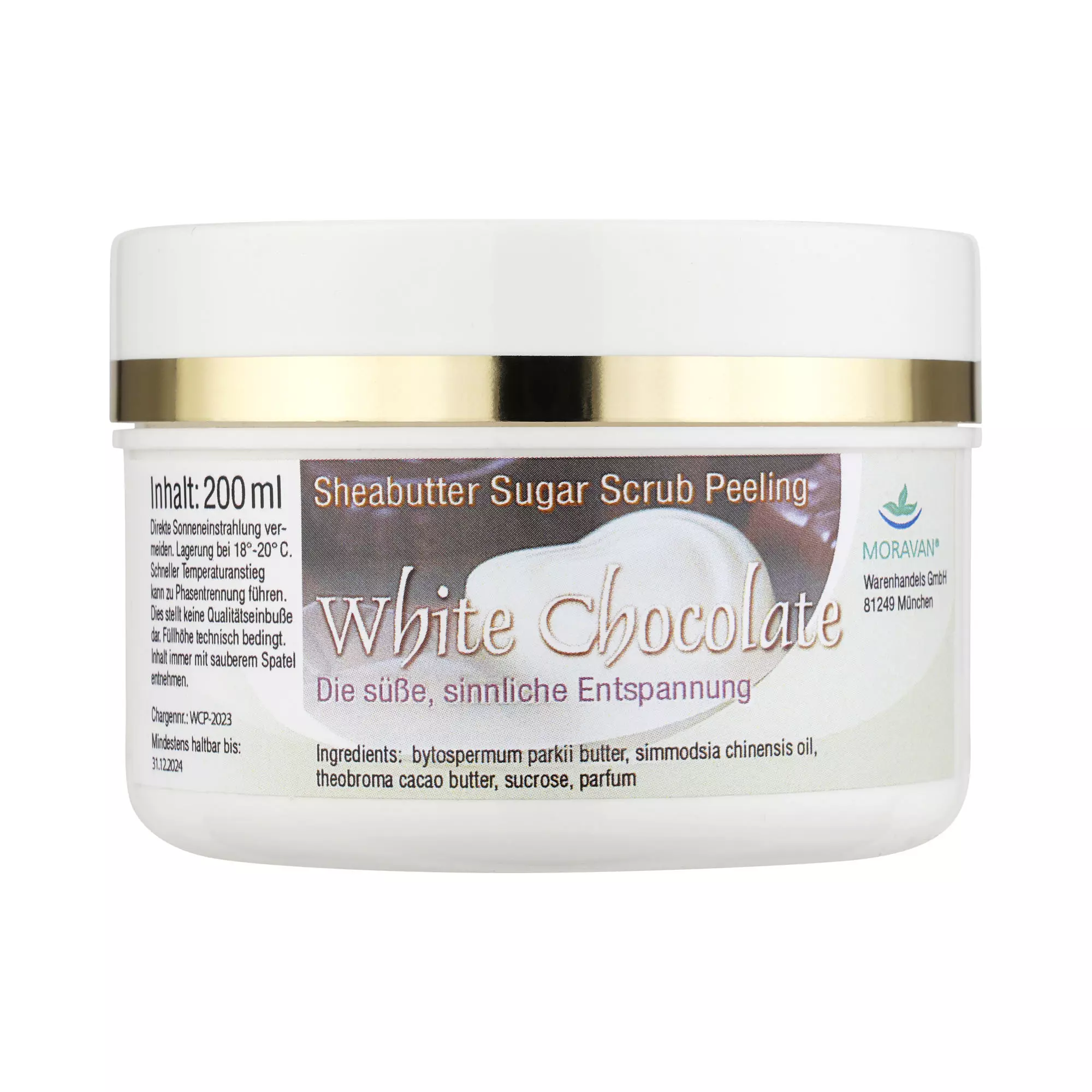 White Chocolate Sugar Scrub Peeling White Chocolate Sugar Scrub Peeling
