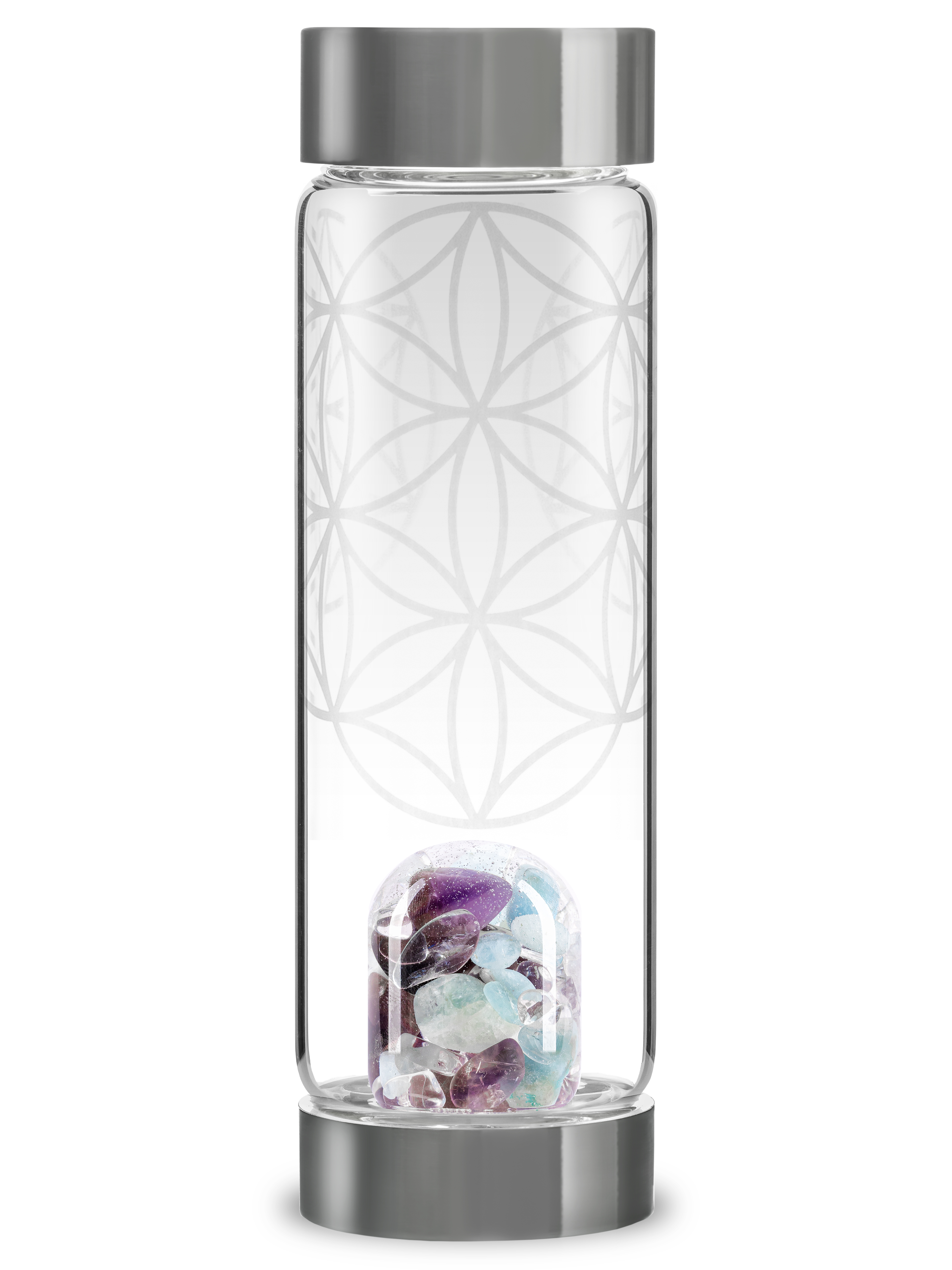 Edelsteinflasche ViA Flower of Life Edelsteinflasche ViA Flower of Life