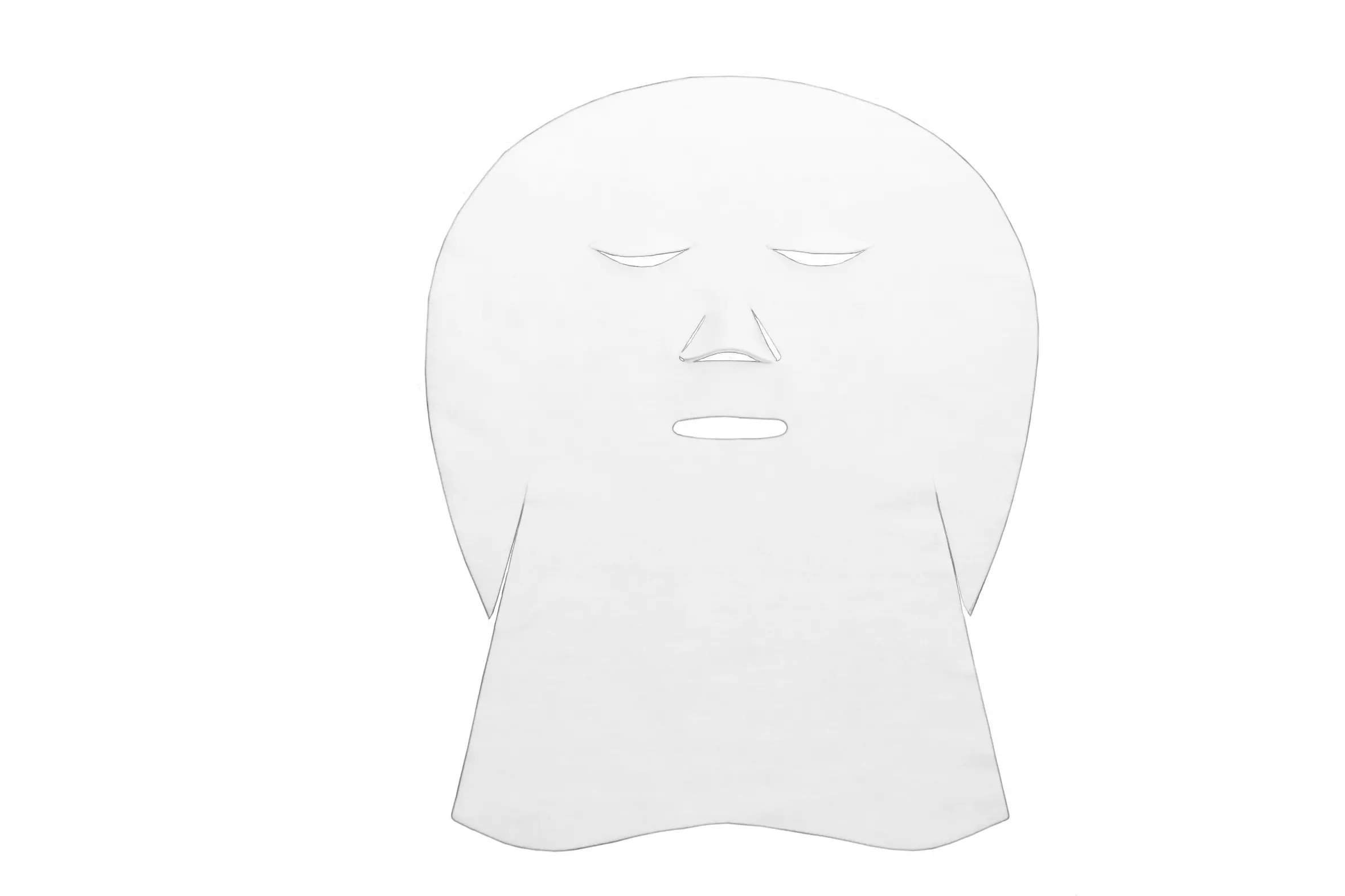 Vlies-Gesichts- Dekolletémaske Vlies-Gesichts- Dekolletémaske