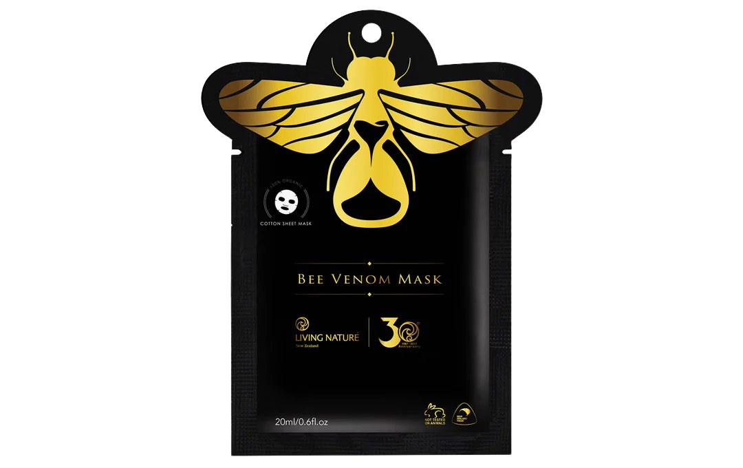 Gesichtsmaske (Vlies) mit Bienengift (Bee Venom) Gesichtsmaske (Vlies) mit Bienengift (Bee Venom)