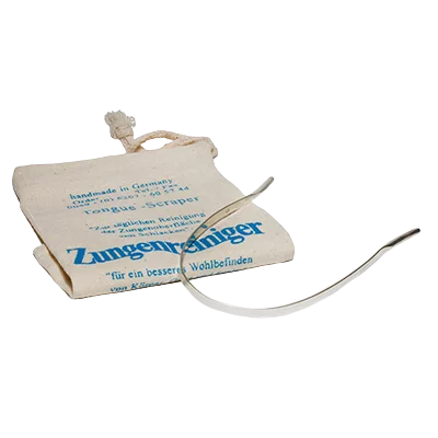 Zungenreiniger aus 935er Silber Zungenreiniger aus 935er Silber