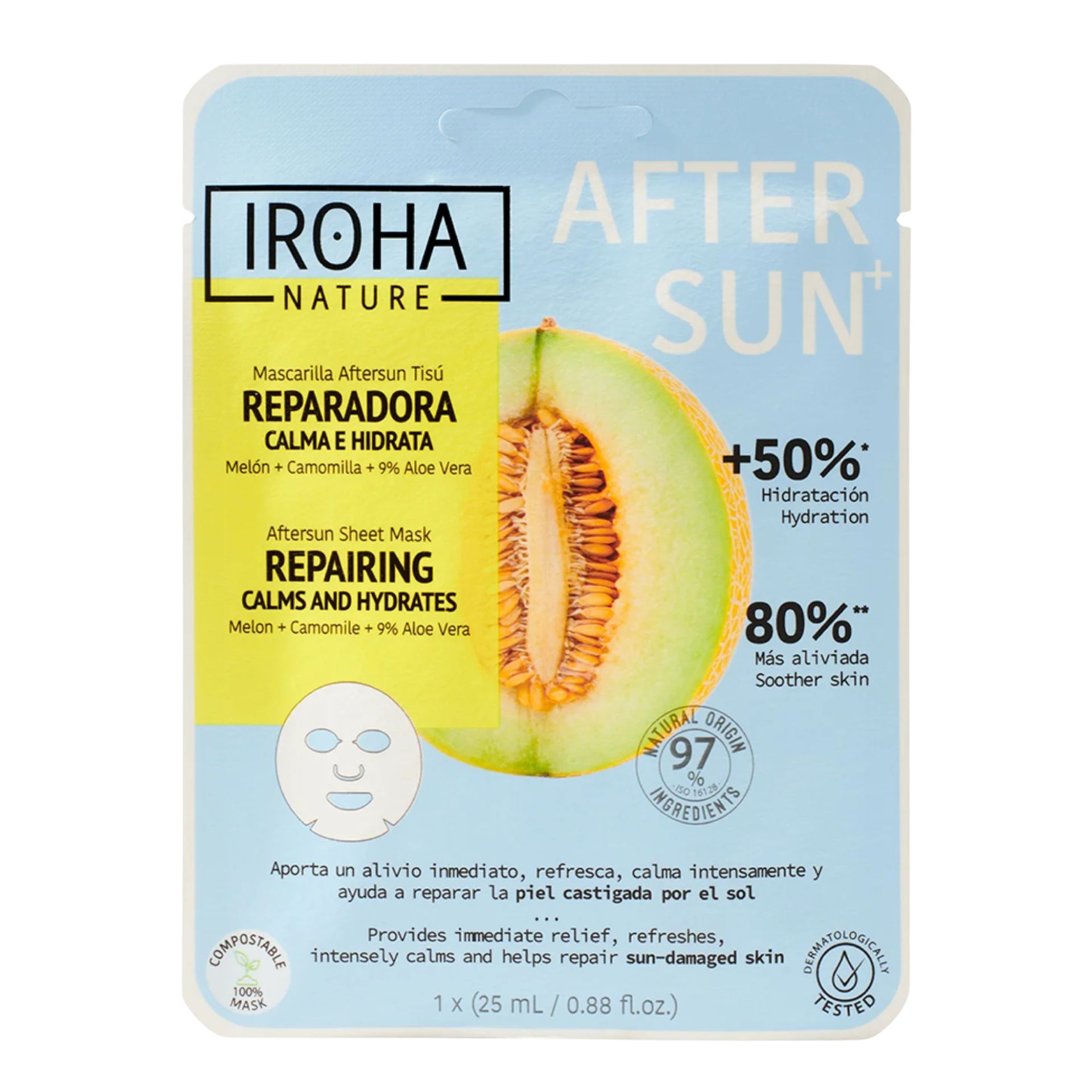 Vliesmaske After Sun Repairing Calms & Hydrates Vliesmaske After Sun Repairing Calms & Hydrates