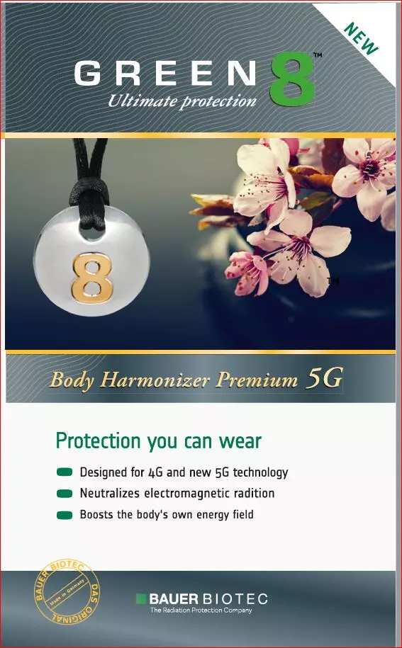 Green 8 Body Harmonizer Premium 5G Edelstahlchip Ø 23mm Green 8 Body Harmonizer Premium 5G Edelstahlchip Ø 23mm
