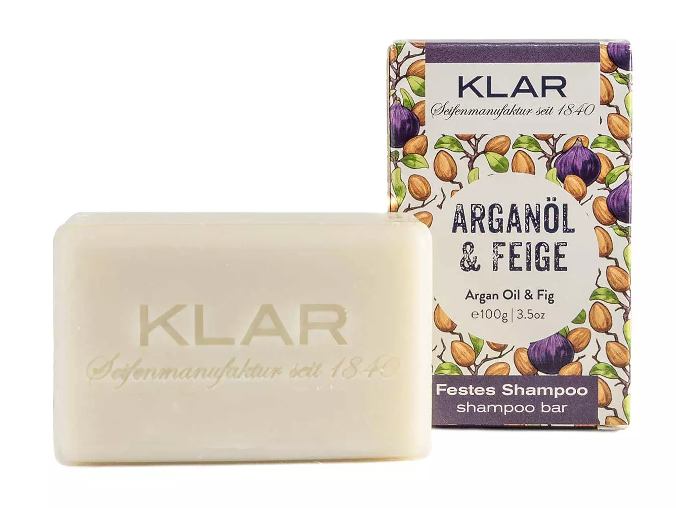 Klar´s festes Shampoo Argan & Feige Klar´s festes Shampoo Argan & Feige