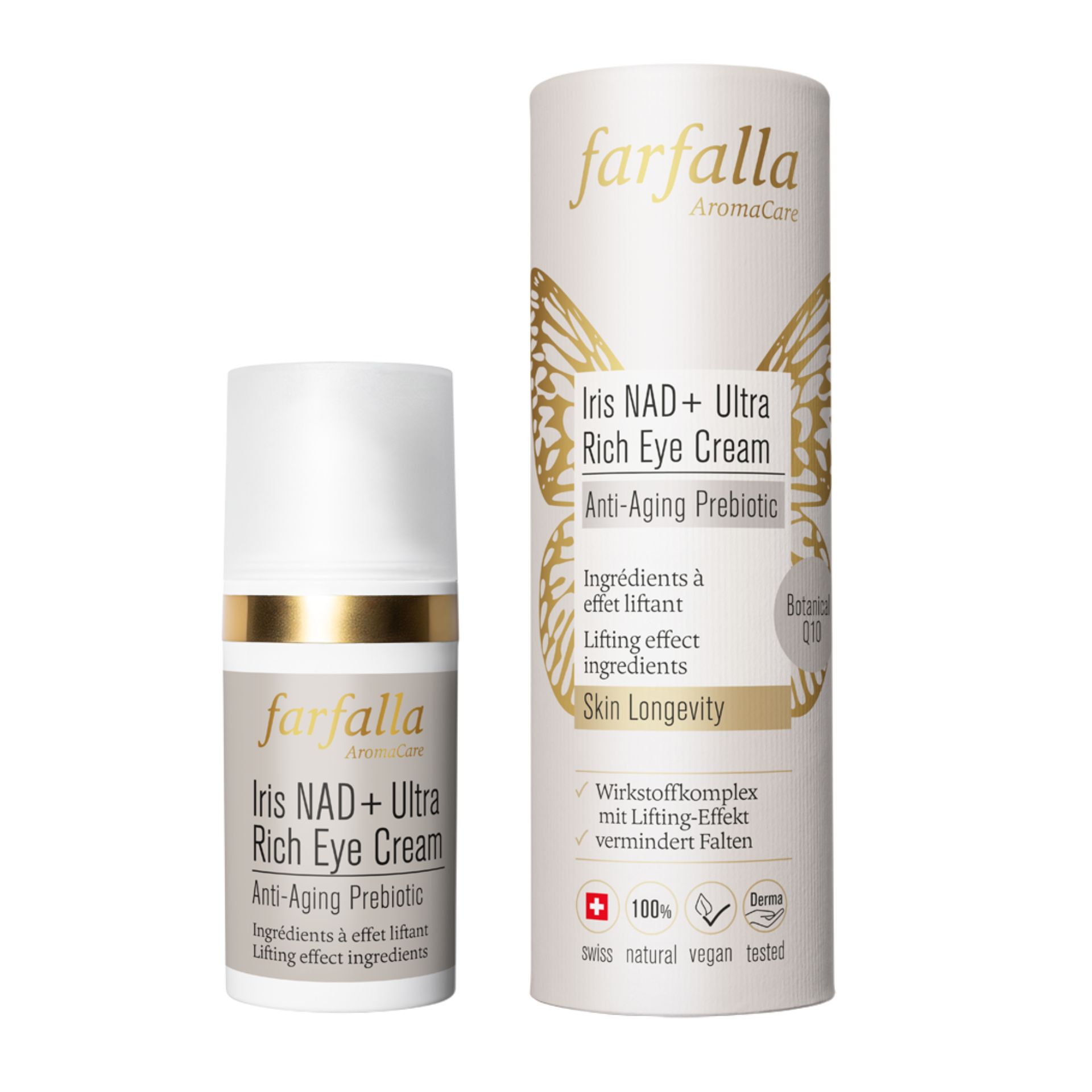 Iris NAD+ Ultra Rich Eye Cream, Anti-Aging Prebiotic-neue Aufmachung Iris NAD+ Ultra Rich Eye Cream, Anti-Aging Prebiotic-neue Aufmachung