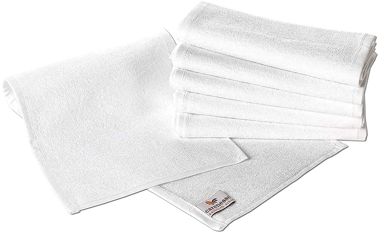 Frottee-Gesichtskompresse weiß Größe 22x70cm (6er Pack) Frottee-Gesichtskompresse weiß Größe 22x70cm (6er Pack)