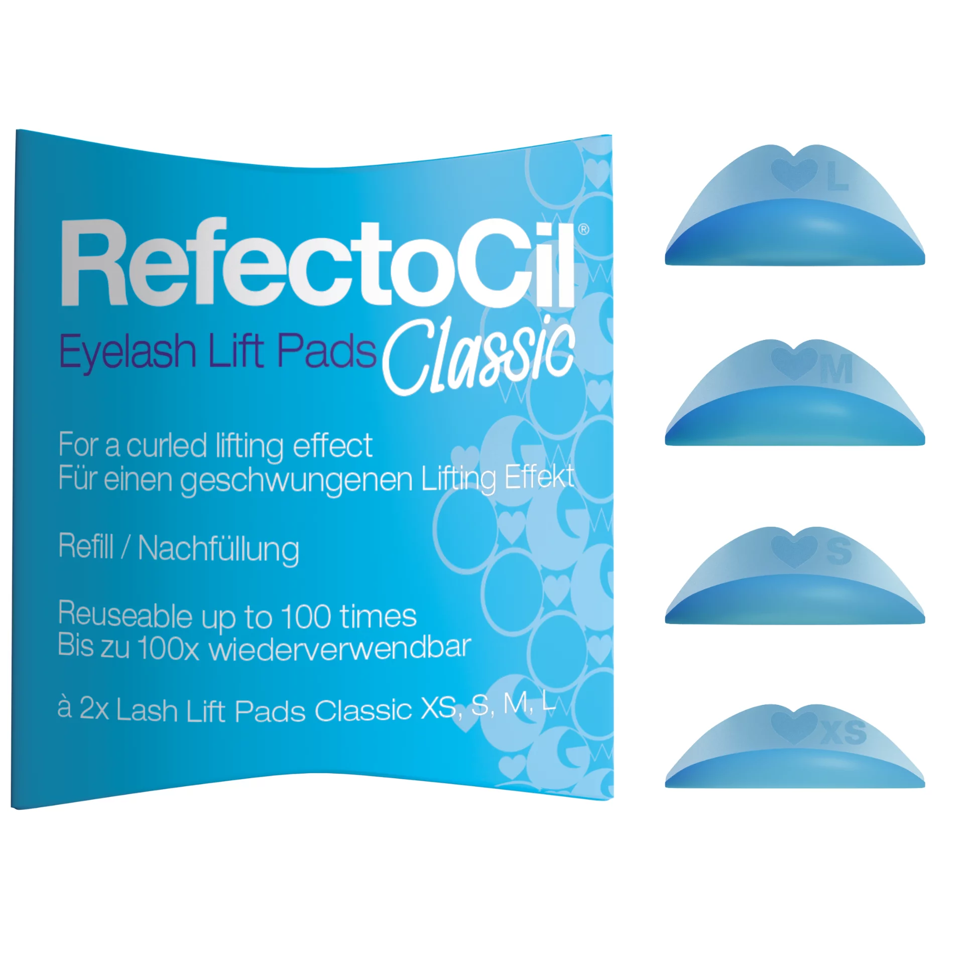 Eyelash Lift Pads Classic Refill (à 2 Pads in XS, S, M, L)